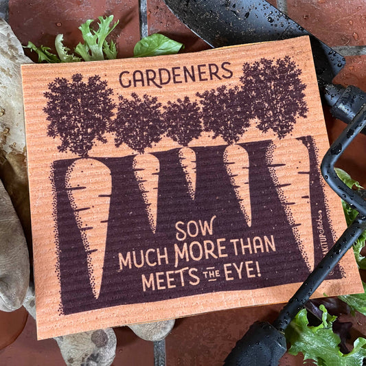 Dishcloth Gardeners Sow Much More Than Meets the Eye Orange