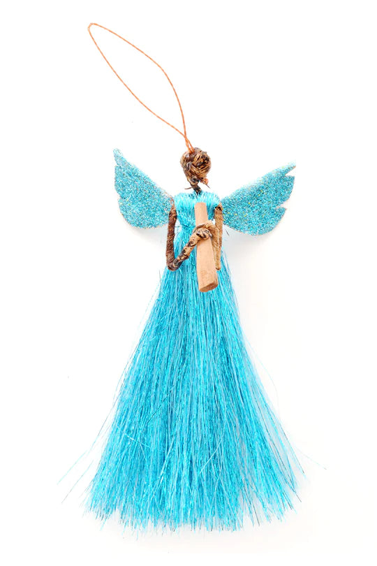 Banana Fiber & Thread Angel Ornament