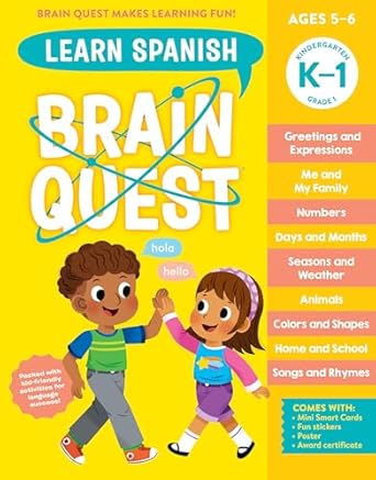 Brain Quest Workbook: Learn Spanish 825