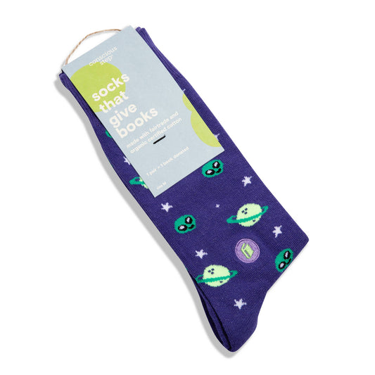 Socks that Give Books (Purple Planets): Small