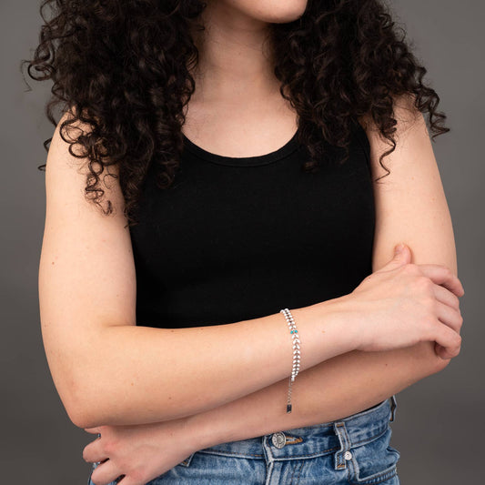 Against the Current Bracelet Silver