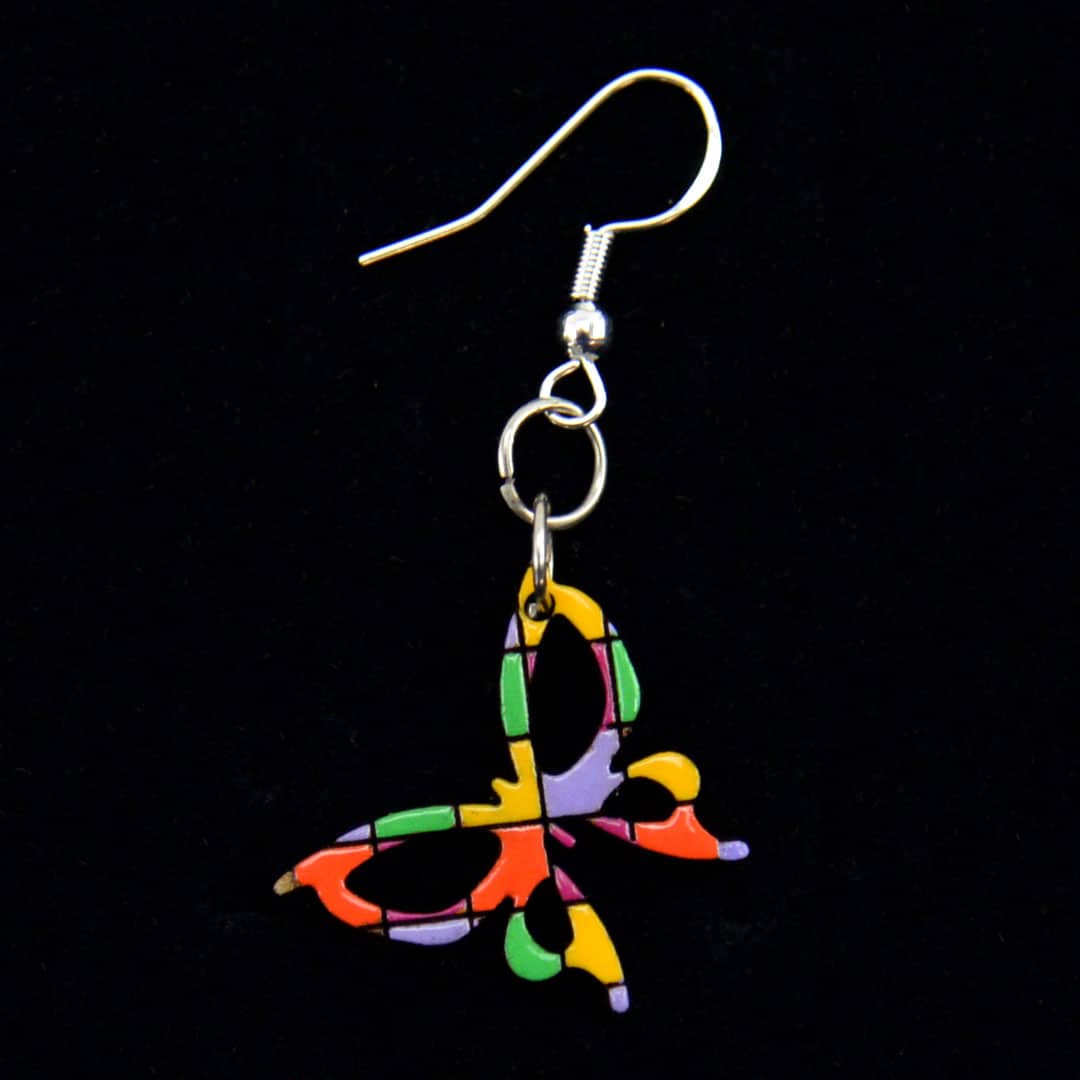 Wood Animal Earrings