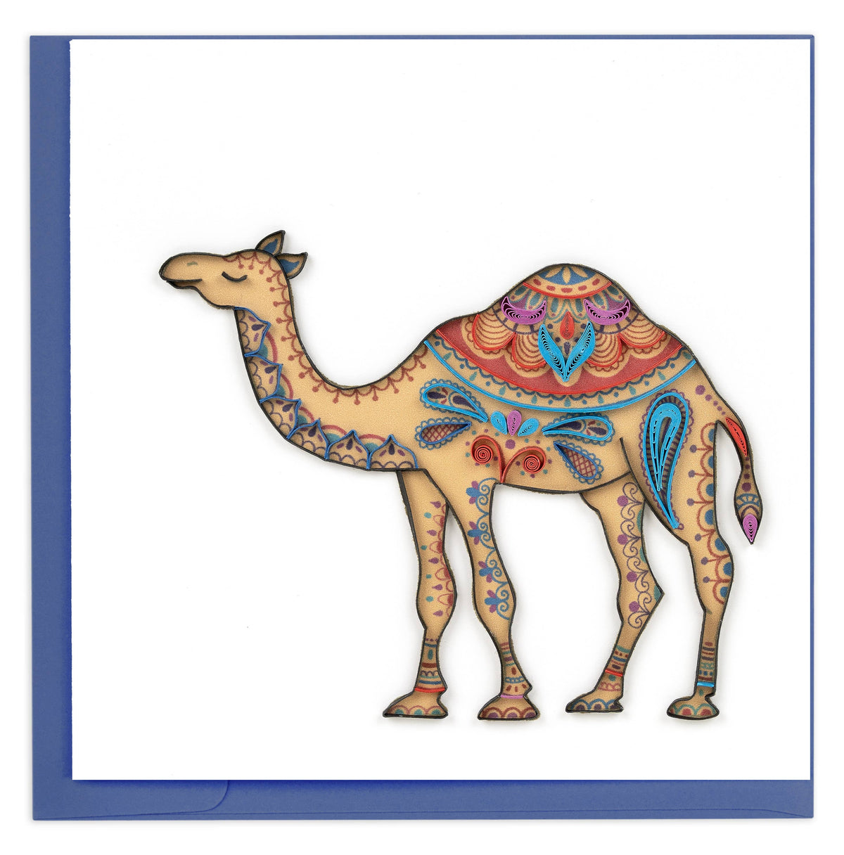Quilled Decorated Camel Greeting Card