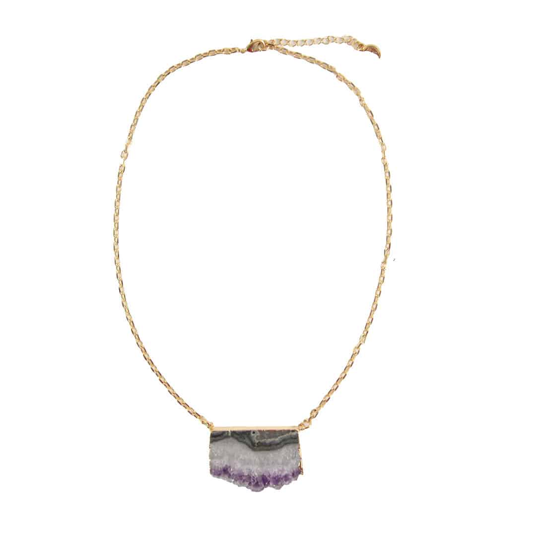 Necklace Amethyst Stalactite