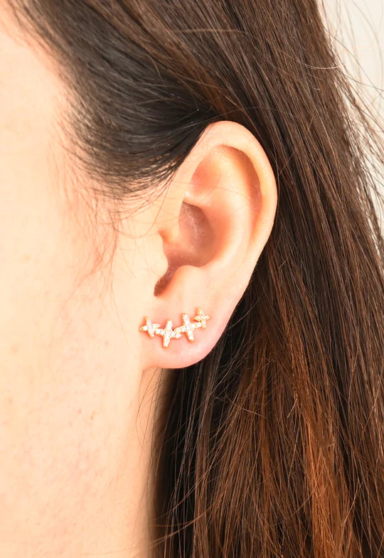 Star Gazing Crawler Earrings