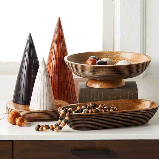 Kaala Ribbed Pedestal Bowl