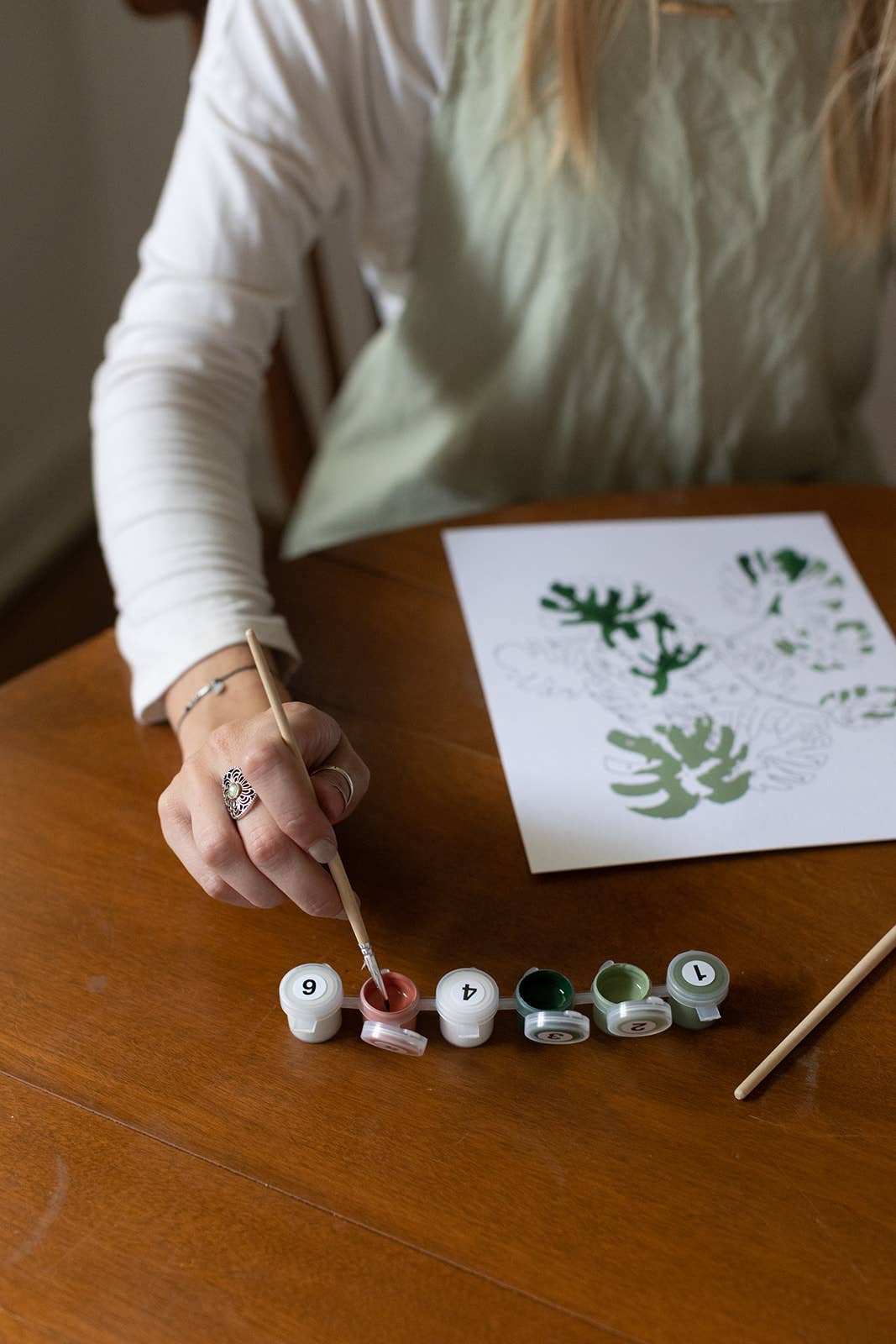 Paint-By-Numbers kit Peony Blossoms