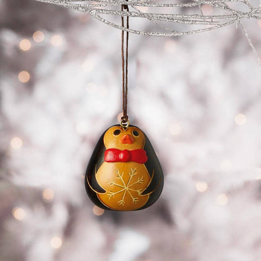Gentleman Penguin Gourd Ornament