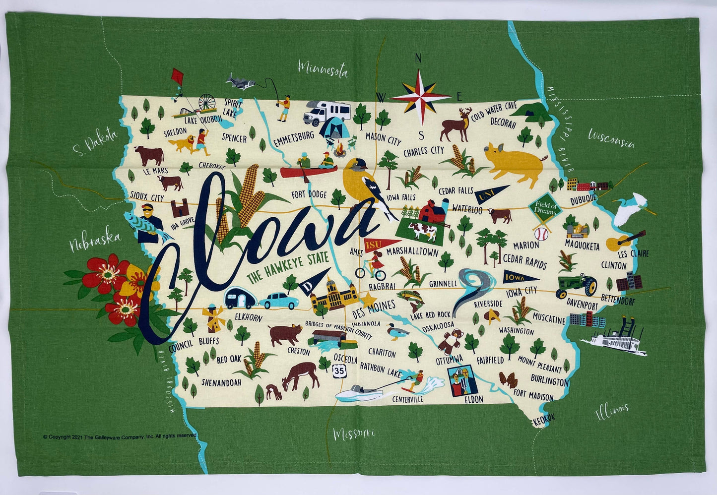 Iowa Tea Towel