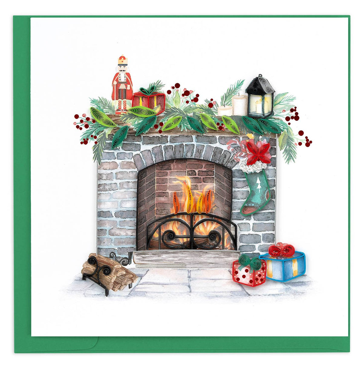 Cozy Holiday Fireplace