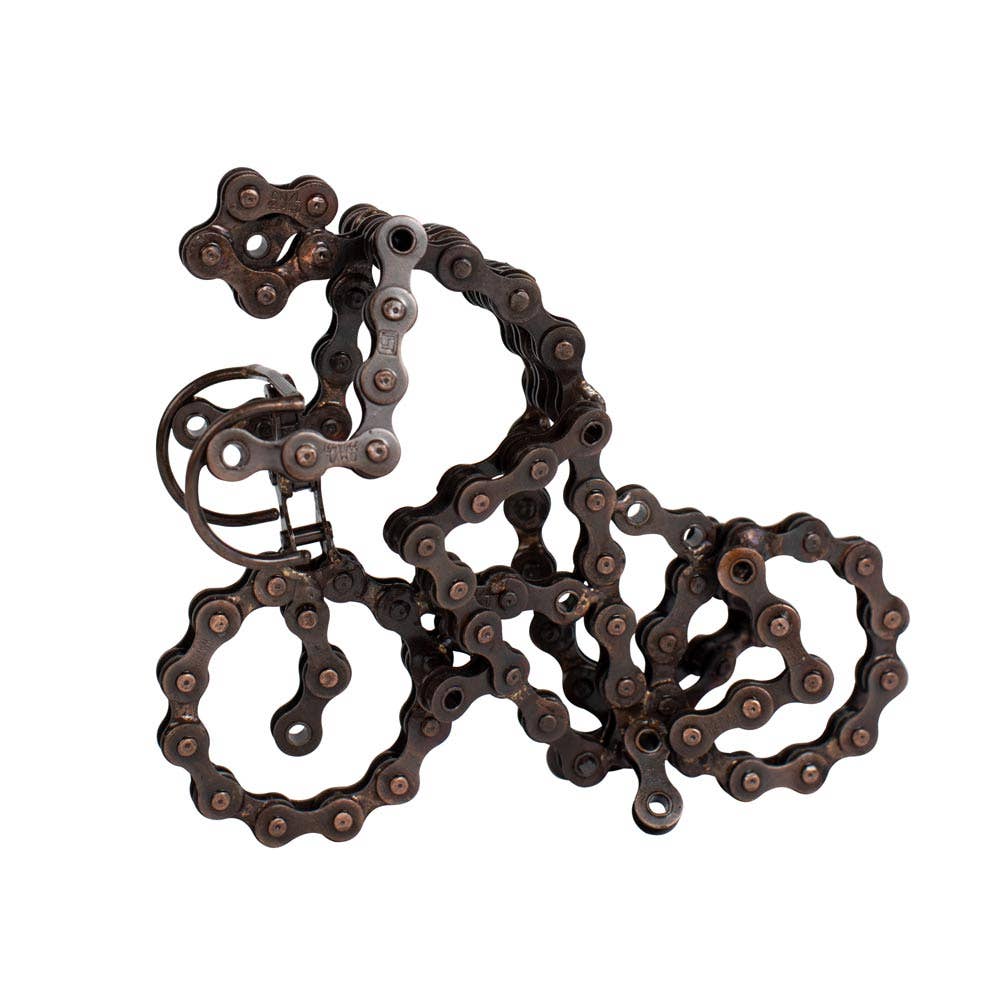 Recycled Bike Chain Sculpture