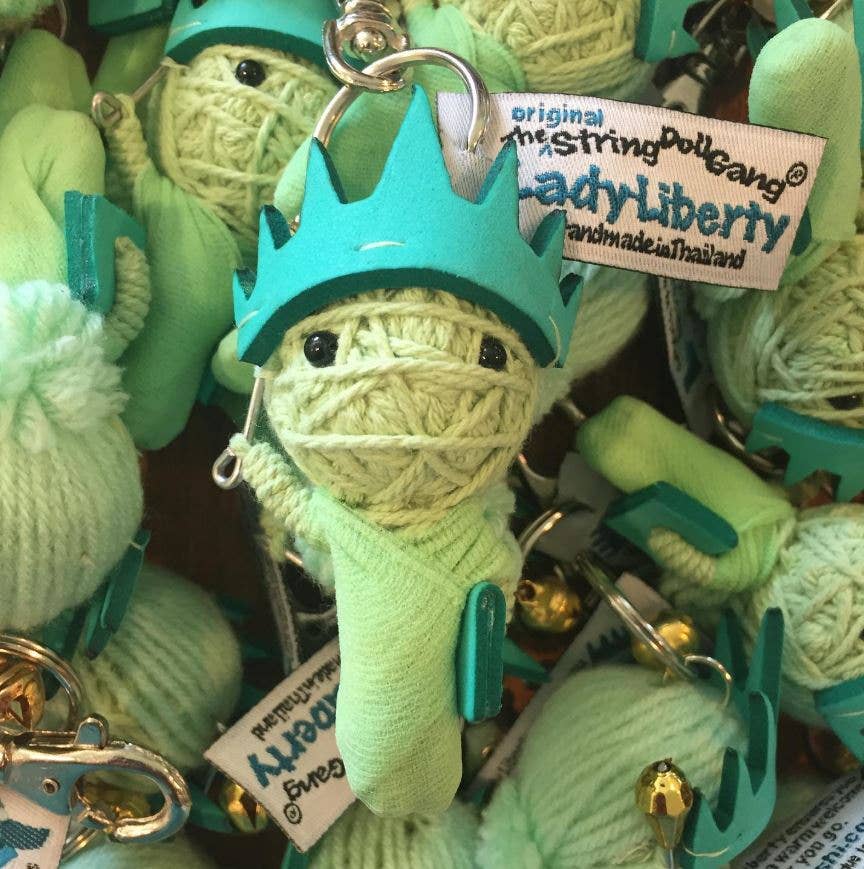 Lady Liberty String Doll Keychain
