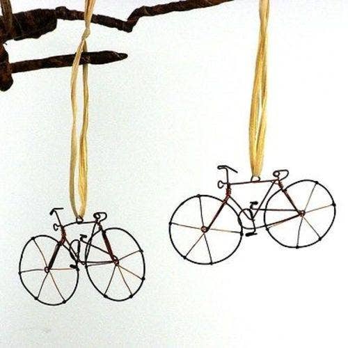 Recycled Wire Bicycle/Bike Ornament