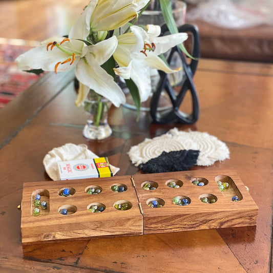 Handmade Mancala Cribbage Combo Game: Default Title