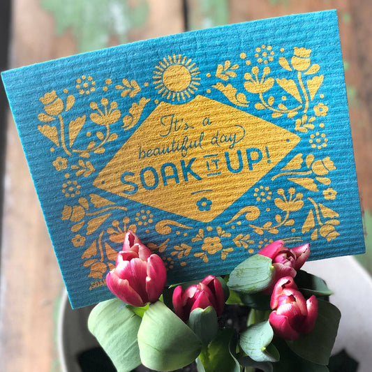 Dishcloth Beautiful Day Soak it up Teal