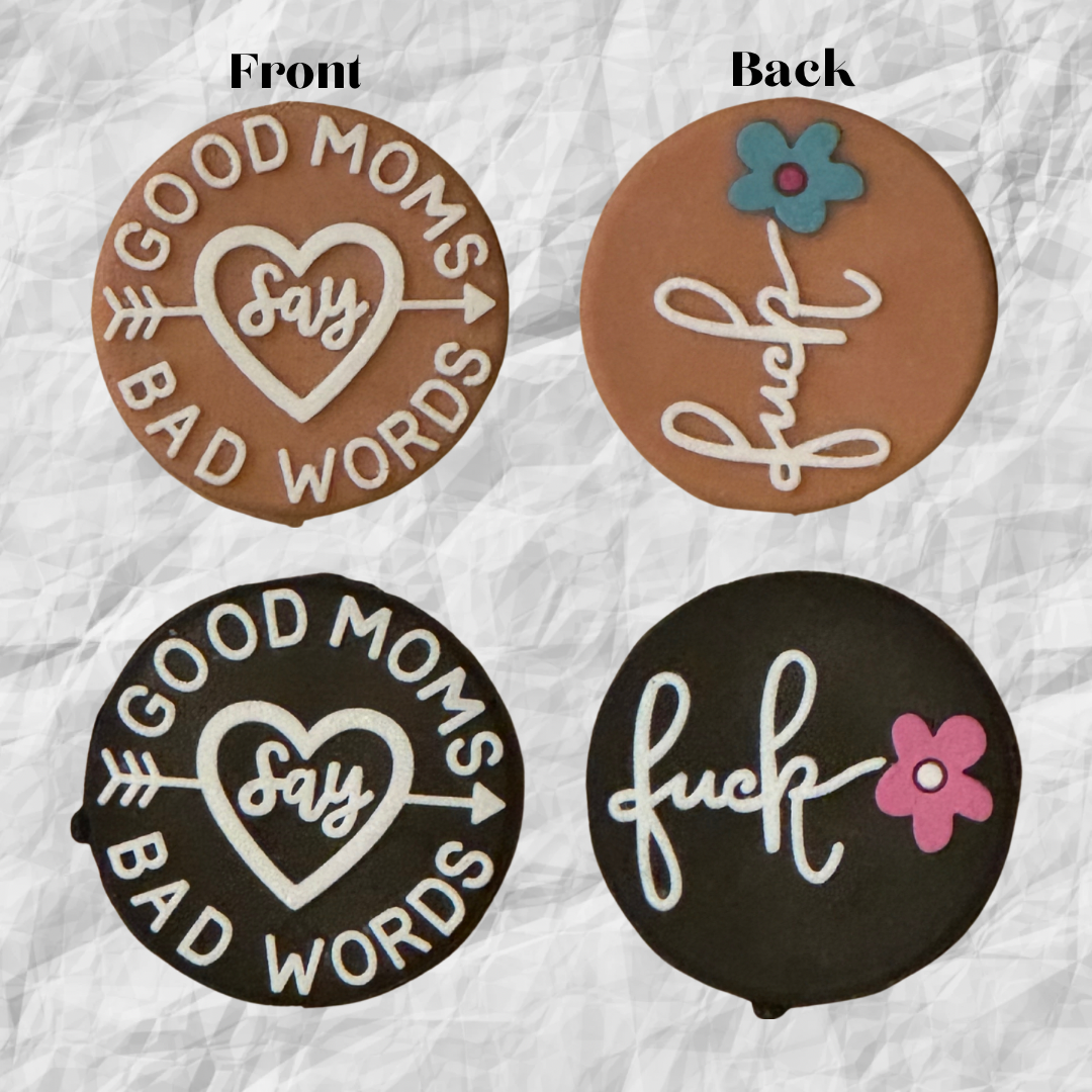 Good moms say bad words Wristlet