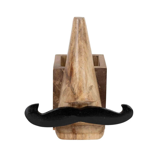 Mustache or Kissy Face Eyeglass & Pencil Holder