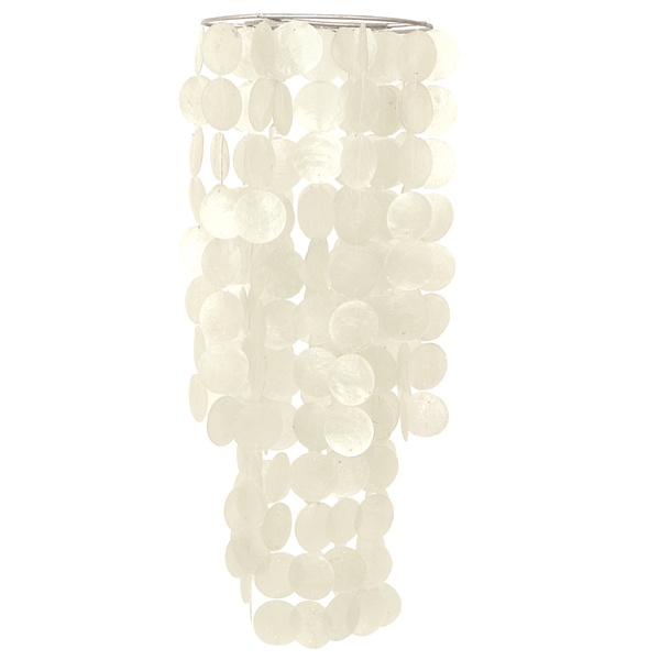 Capiz Chime Chandelier | Original White