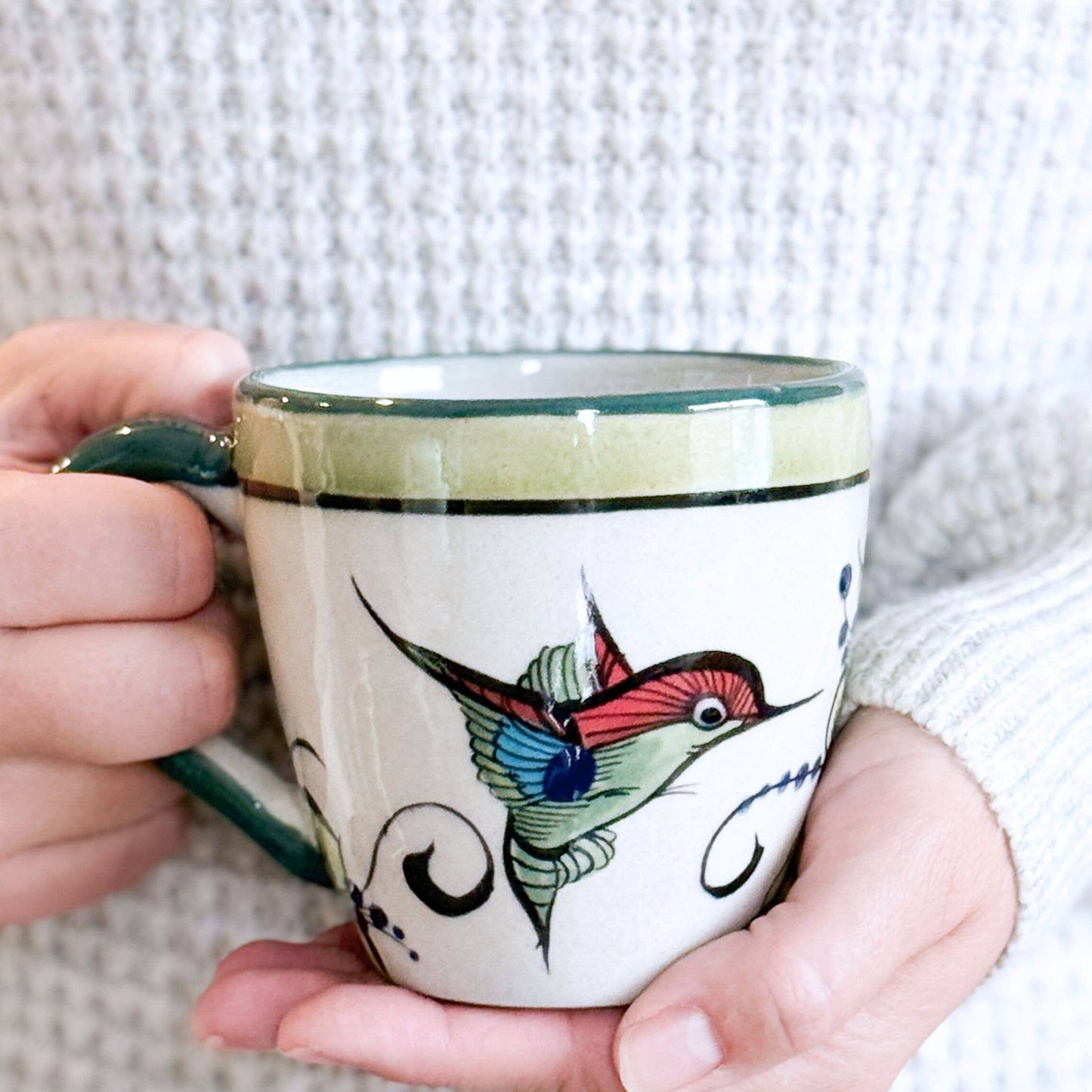 Stoneware Hummingbird Mug: New
