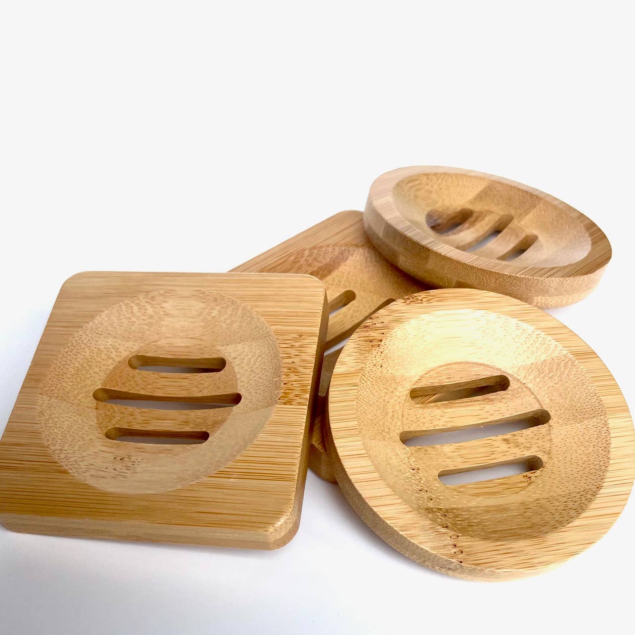 Bamboo Tray for Shower Steamers & More: Square