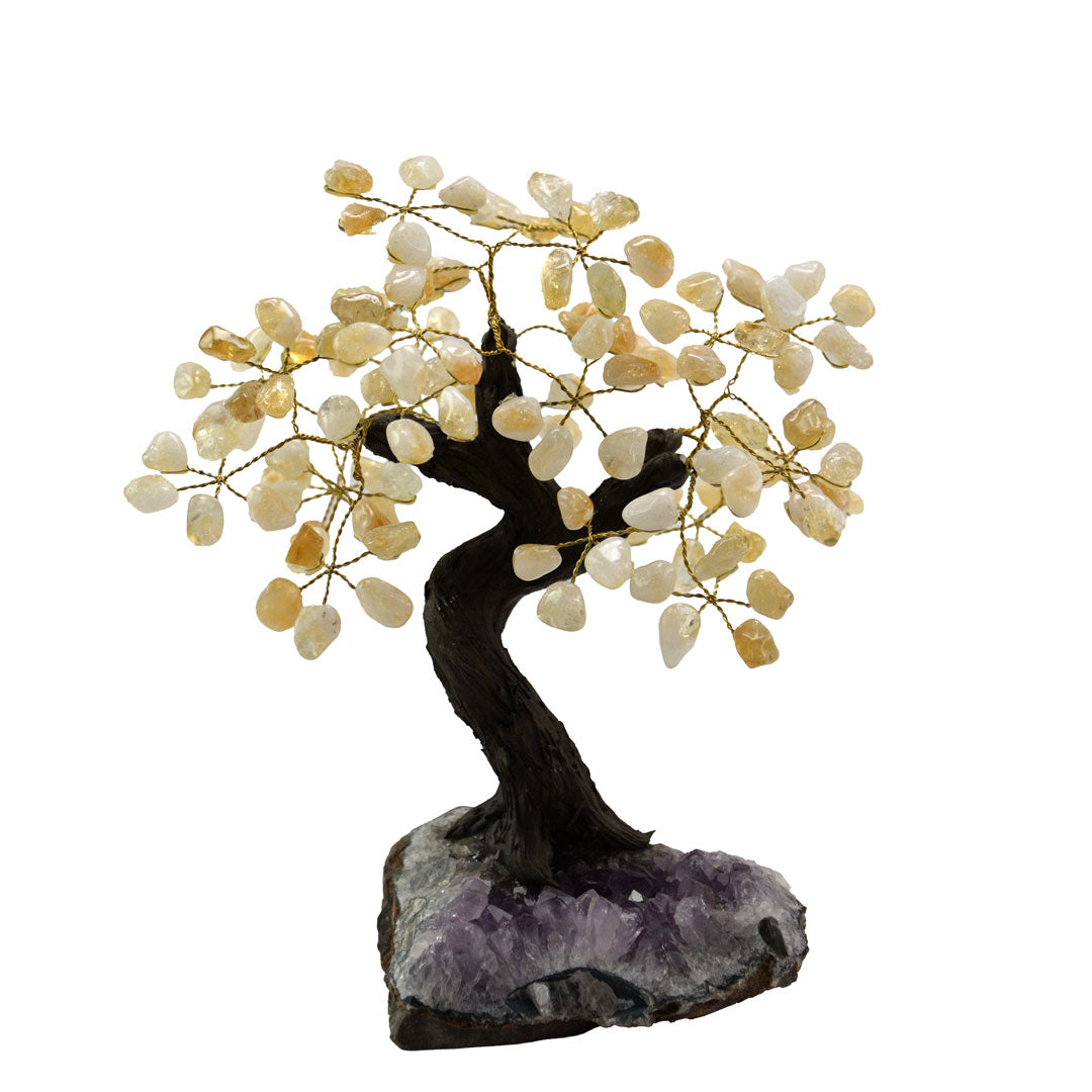 10" Stone Arbolito with Crystal base