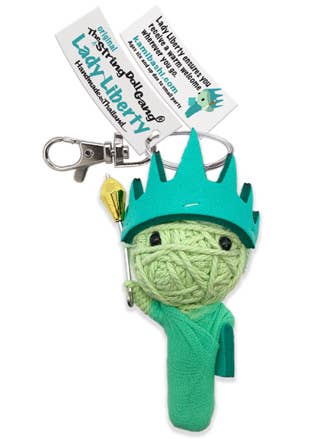 Lady Liberty String Doll Keychain