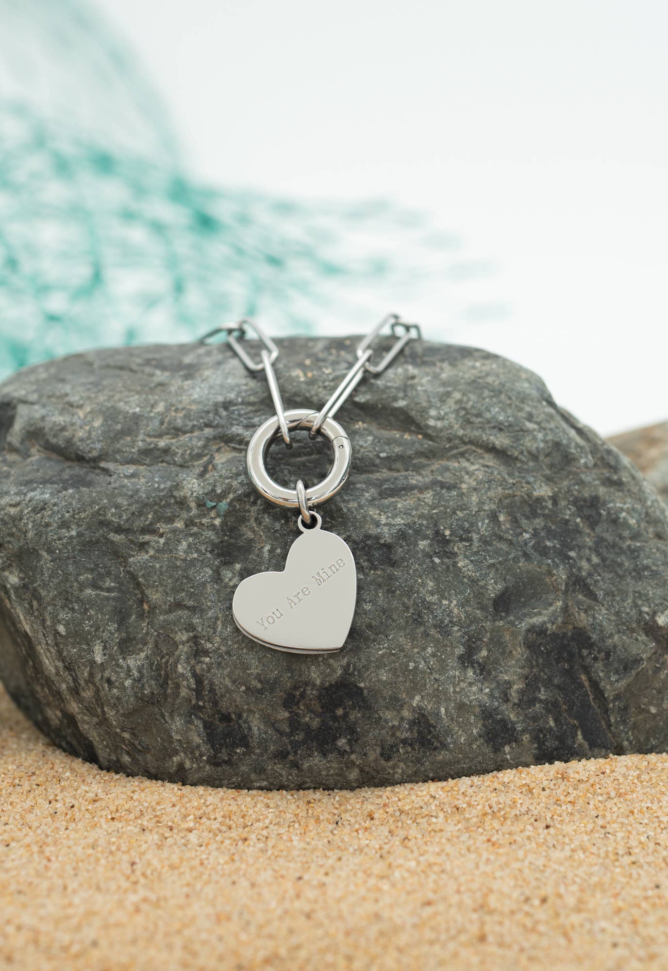 You Are Mine Necklace Silver