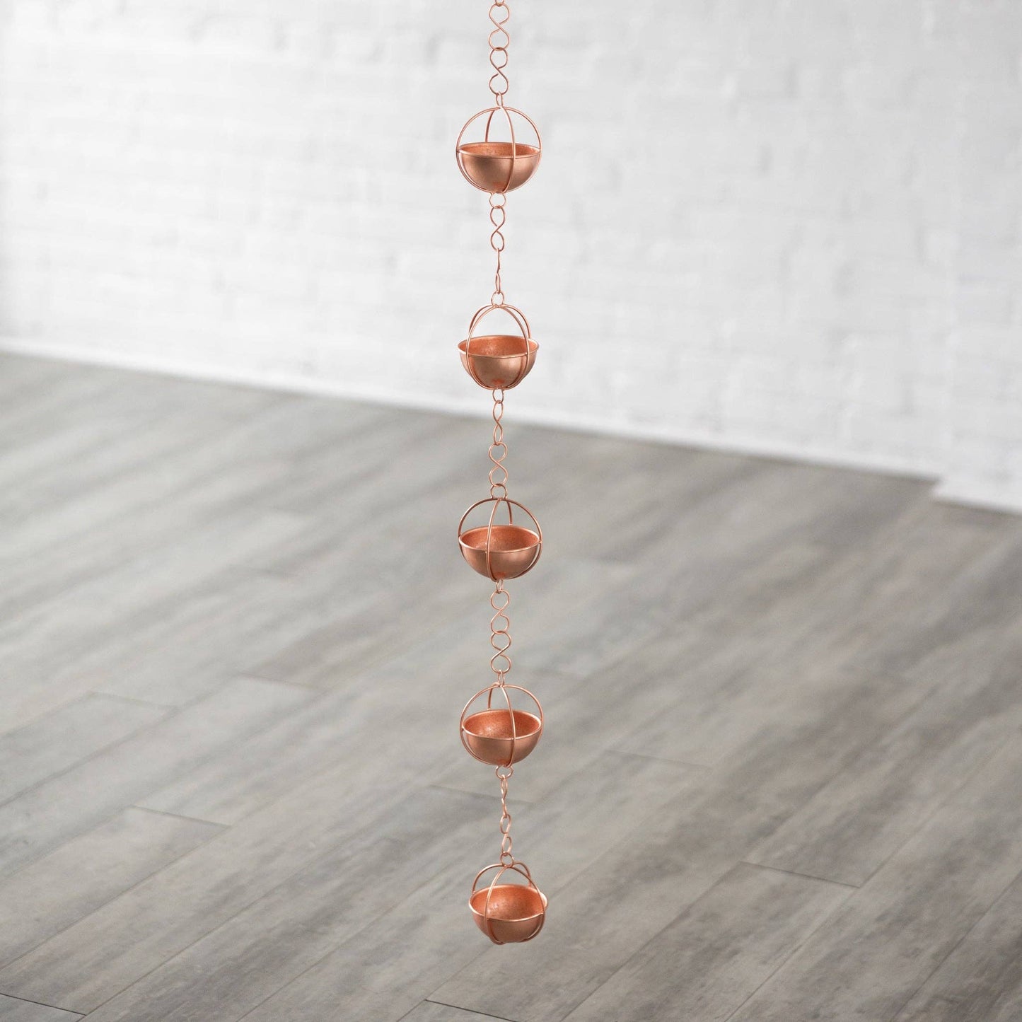 Prava Copper Rain Chain - 7 ft