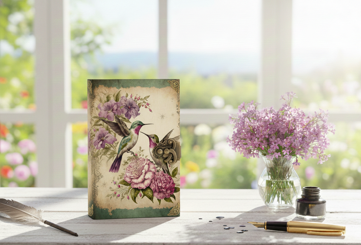 Hummingbird Leather Journal