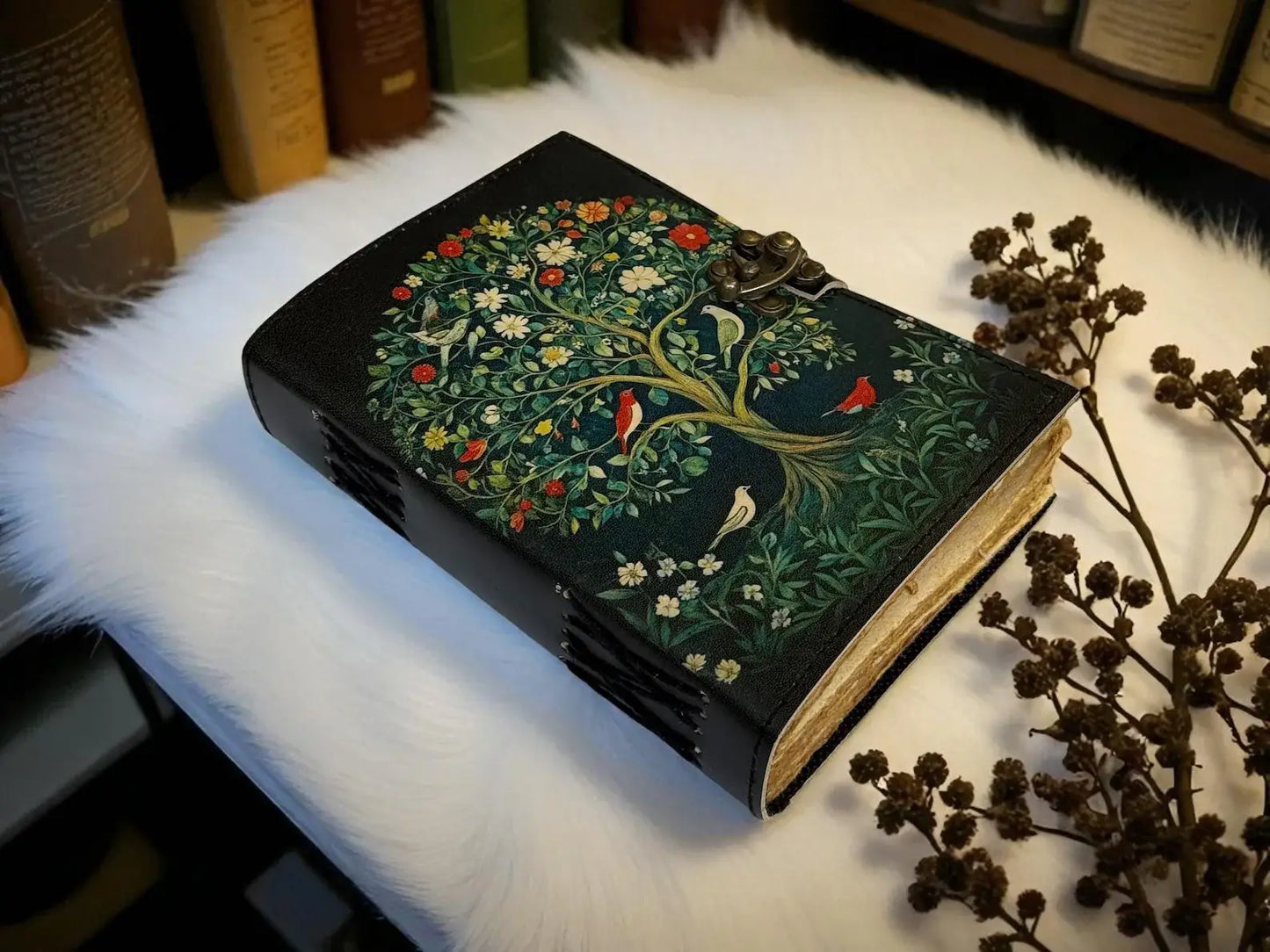 Celestial Tree of Life Leather Journal
