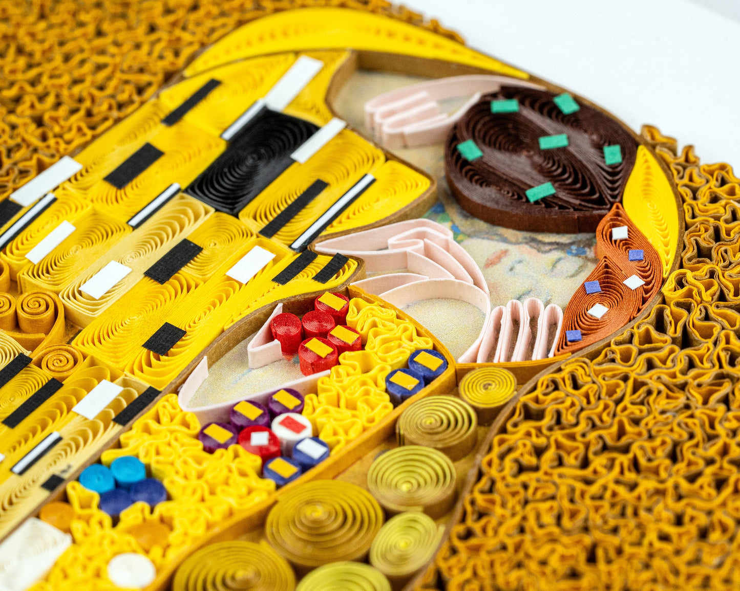 Artist Series - Quilled The Kiss, Klimt Greeting Card