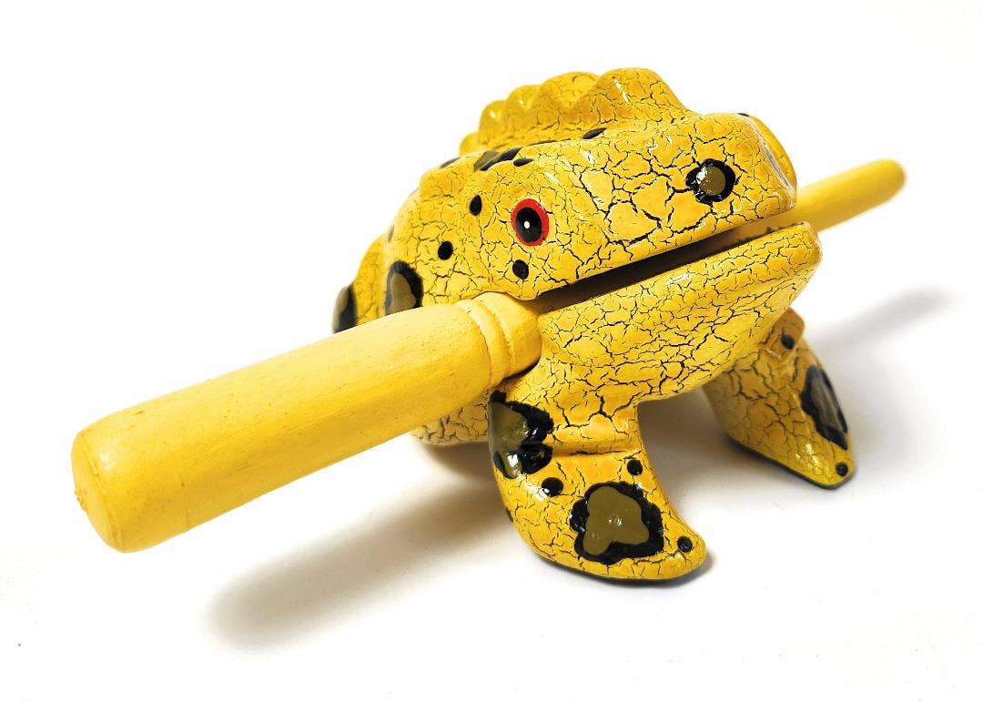 3 inch Assorted Colors Croaking Musical Frog Drums