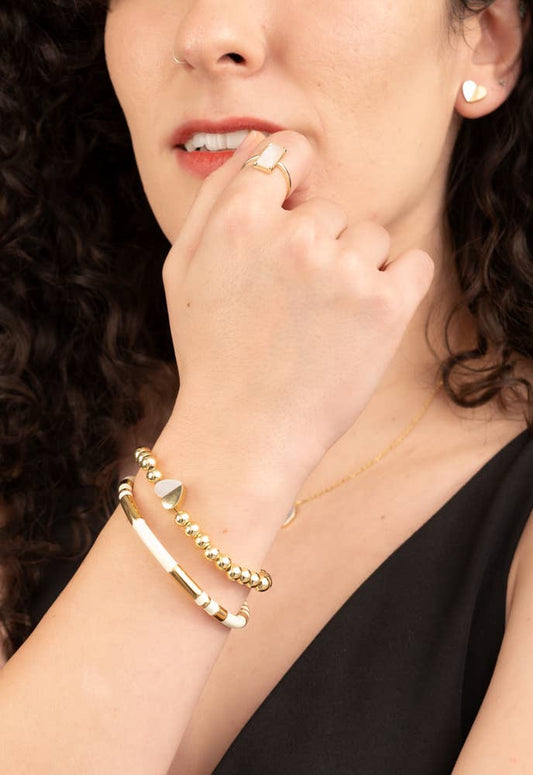 Moonlit Grace Ring in Gold or Silver & Moonstone