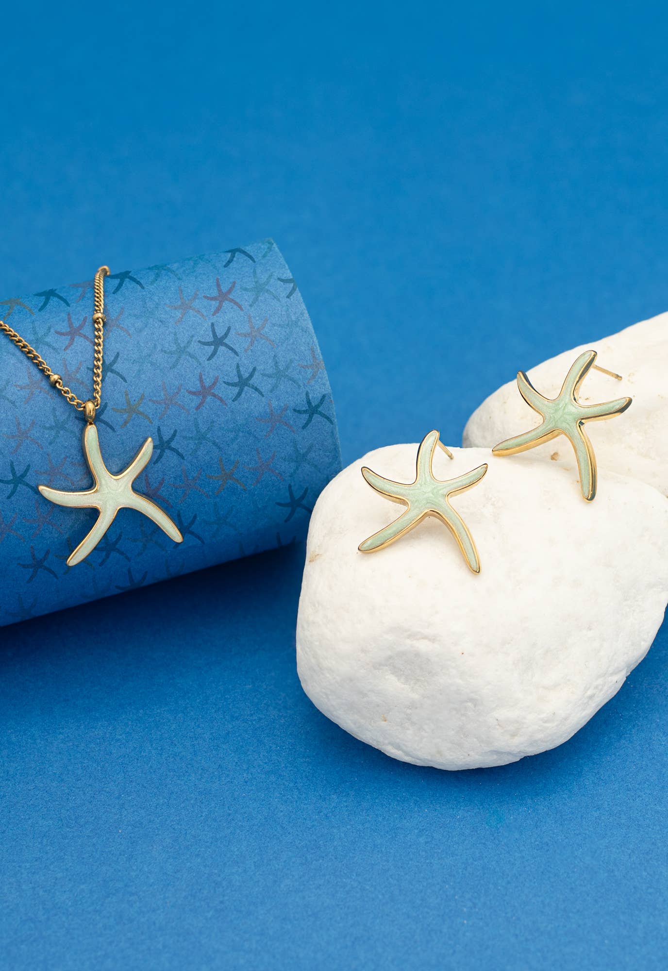 Starfish Hope Studs in Mint
