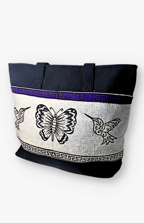 Tote Bag with Block Printing