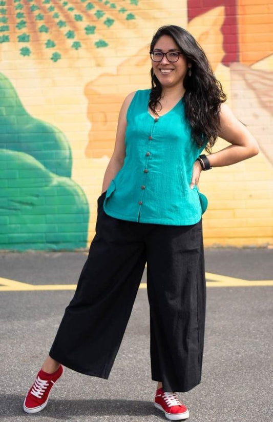 Palazzo Cotton Pants