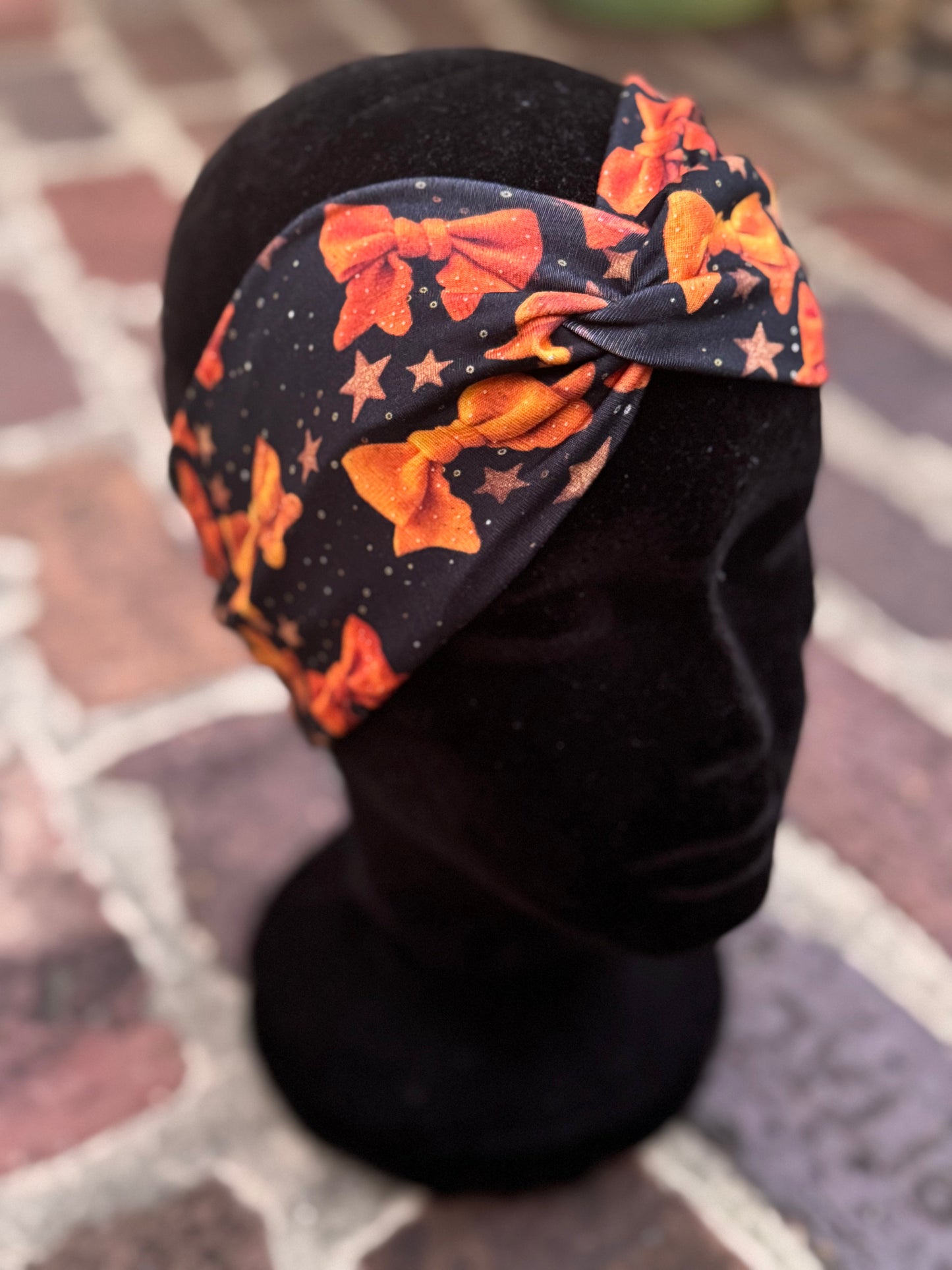 Orange bows Headband