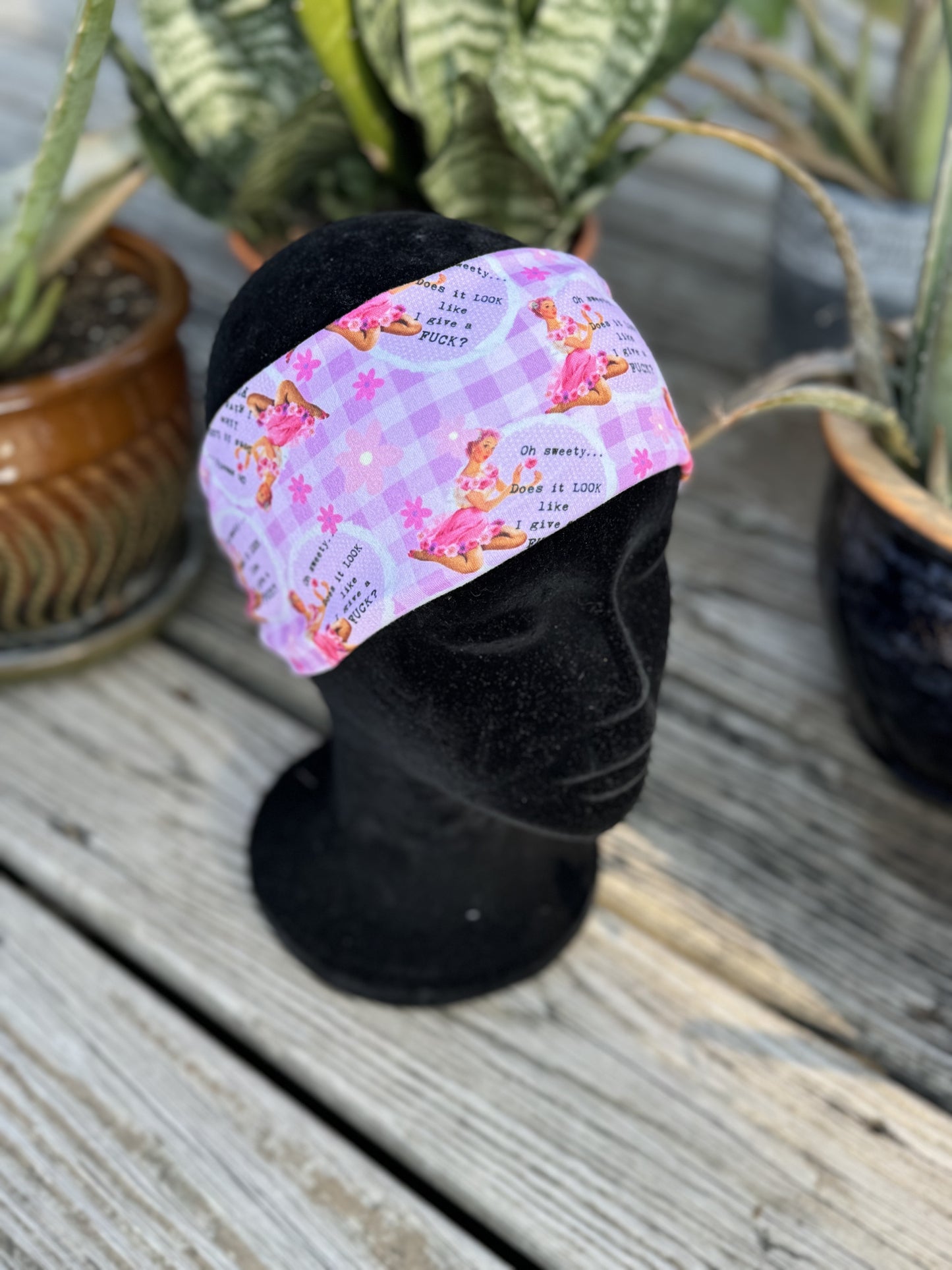 Oh sweetie, does it look like I give a fuck? headband