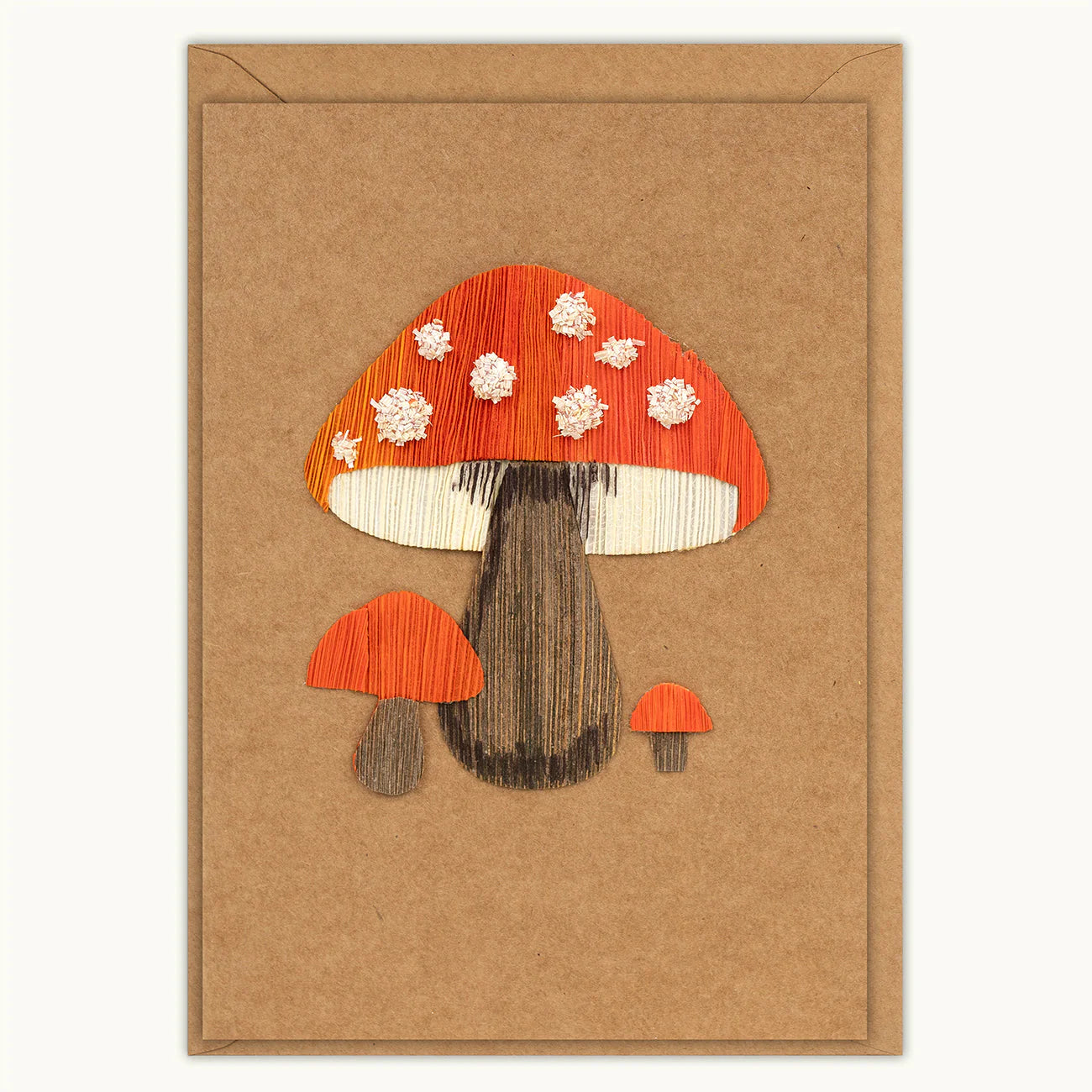 Wild Mushroom Handmade Greeting Card