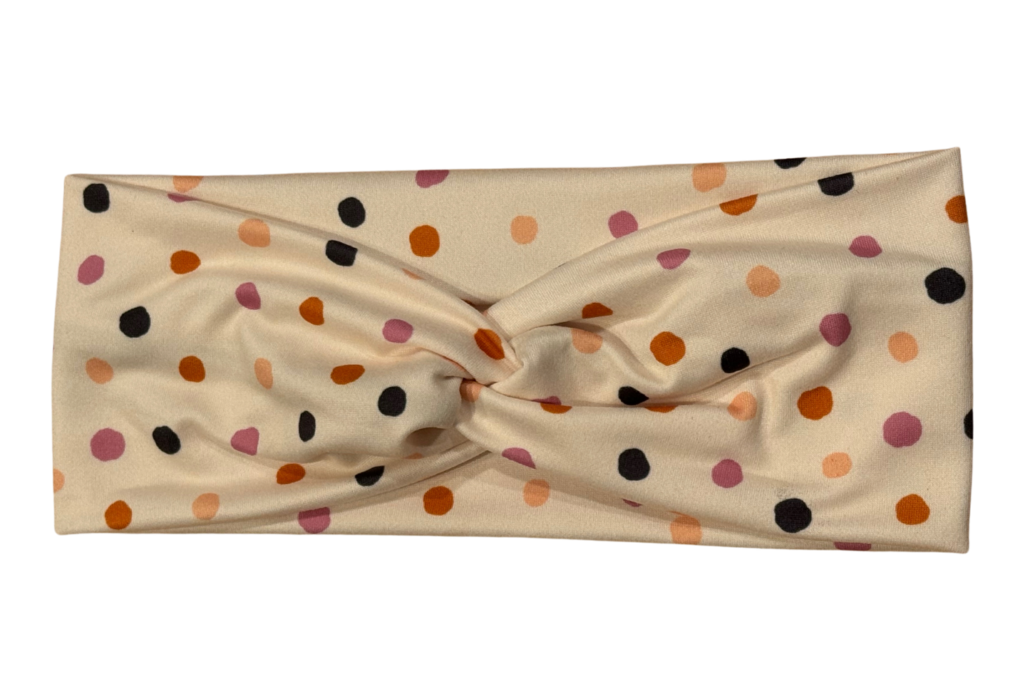 Fall polkadots headband