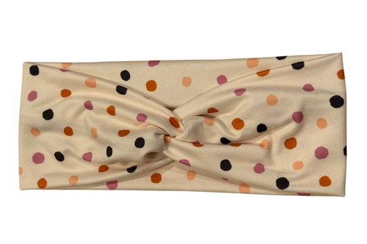 Fall polkadots headband