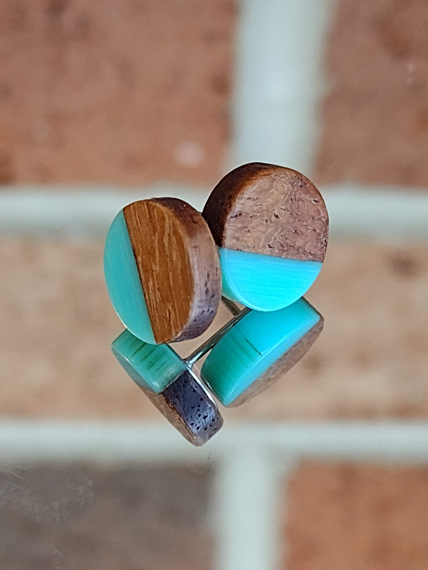 Turquoise w/ wood