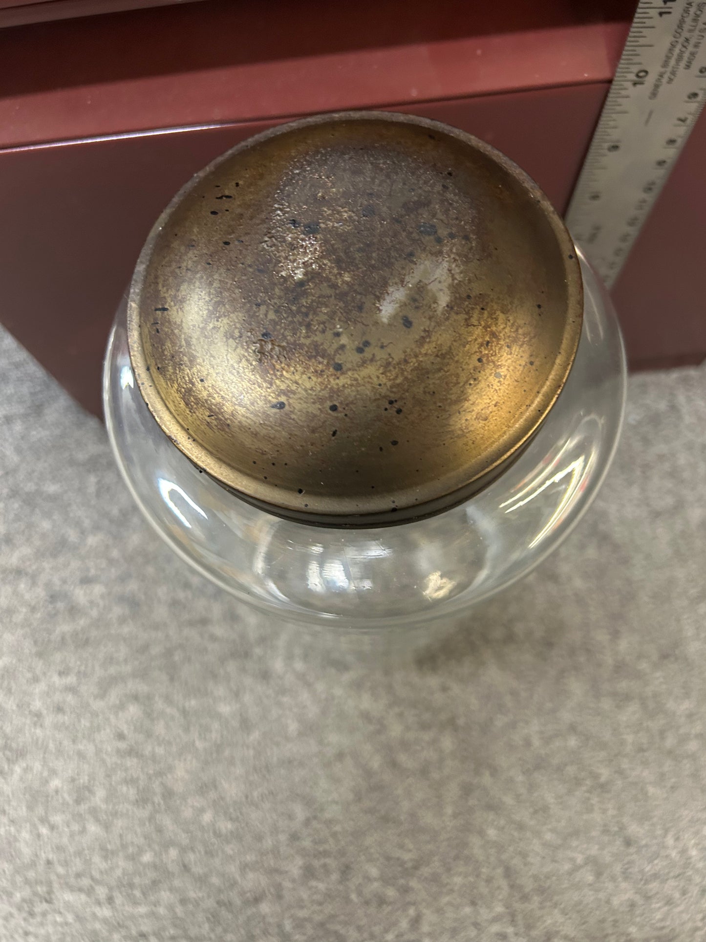 Vintaged Glass Jars Tin Lid