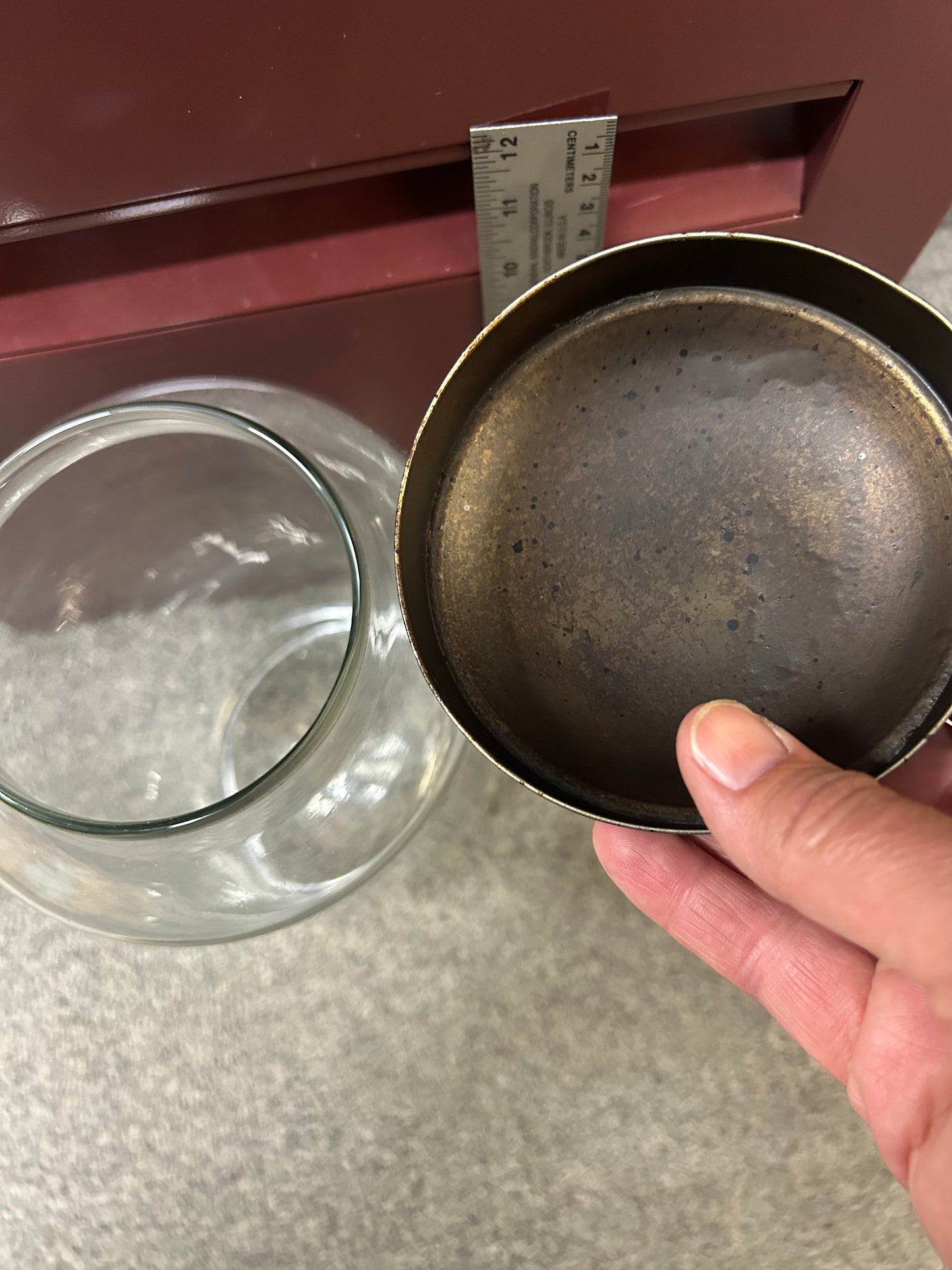 Vintaged Glass Jars Tin Lid