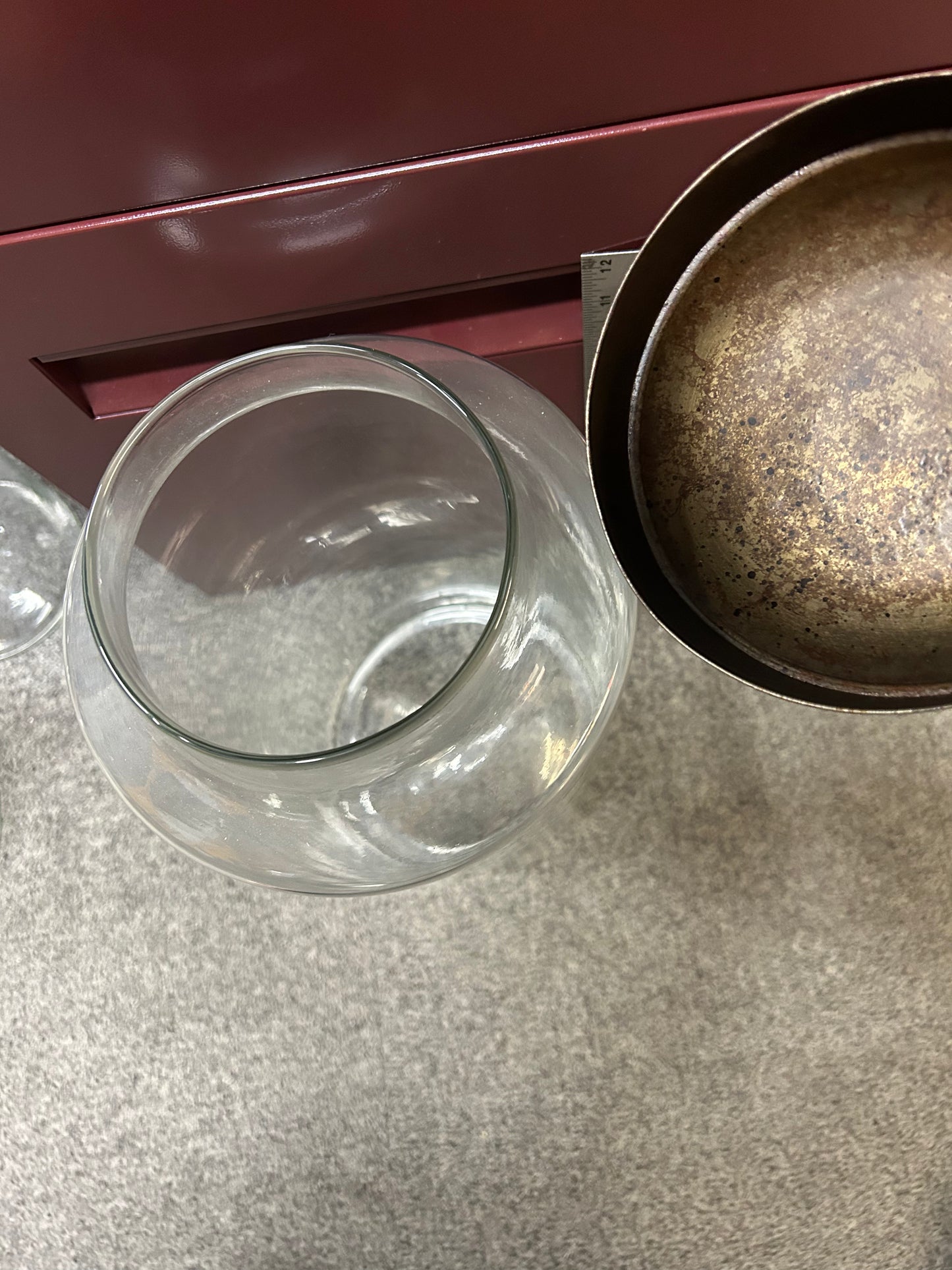 Vintaged Glass Jars Tin Lid