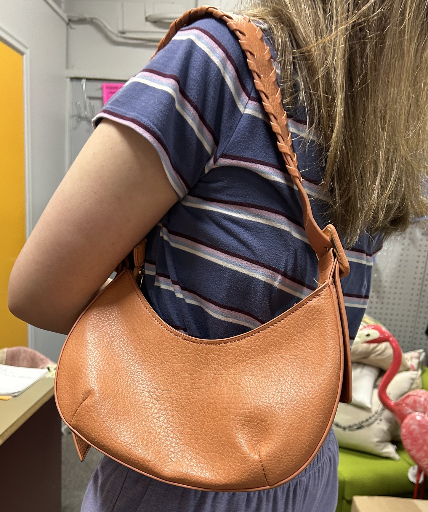 Peach purse