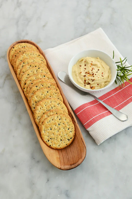 Wild Olive Wood Plain Cracker Bowl