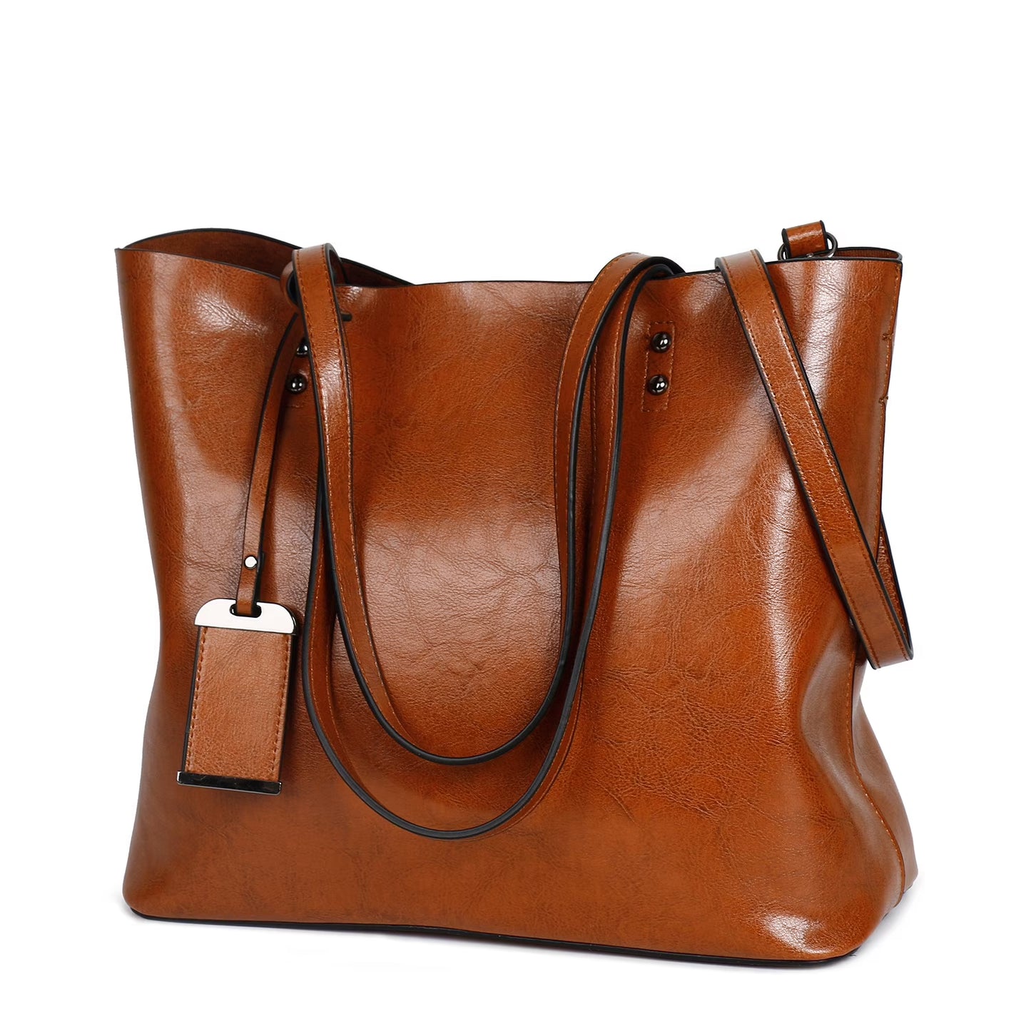 Brown leather bag