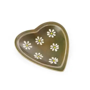 Daisy Heart Shaped Soapstone dish