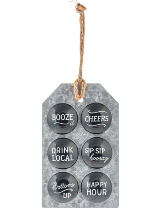 Happy Hour Text Magnet (6 pc. set)